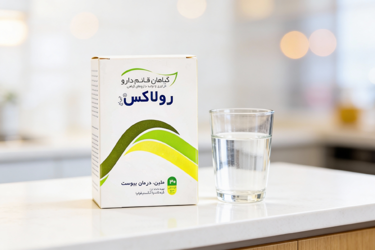 قرص رولاکس همراه با آب برای اثربخشی بهتر در درمان یبوست